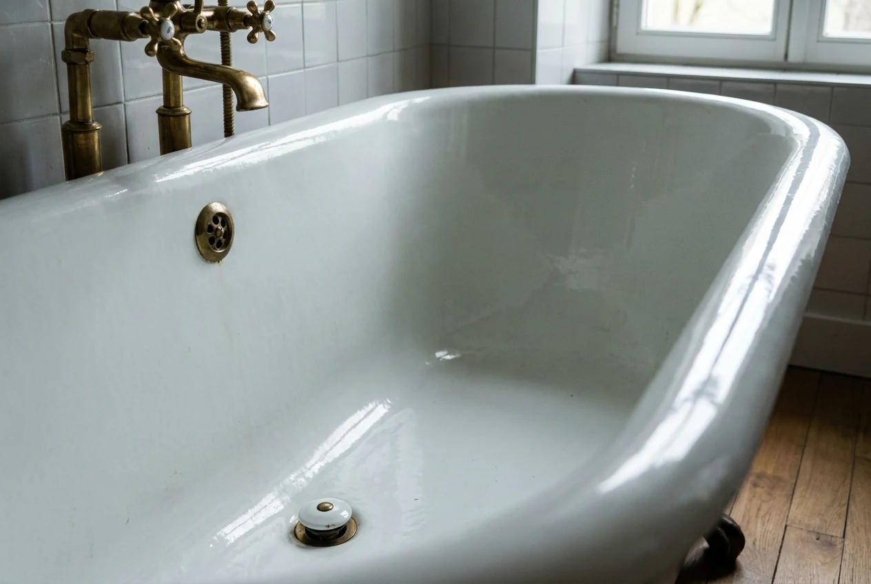 Baignoire en fonte à Marignier