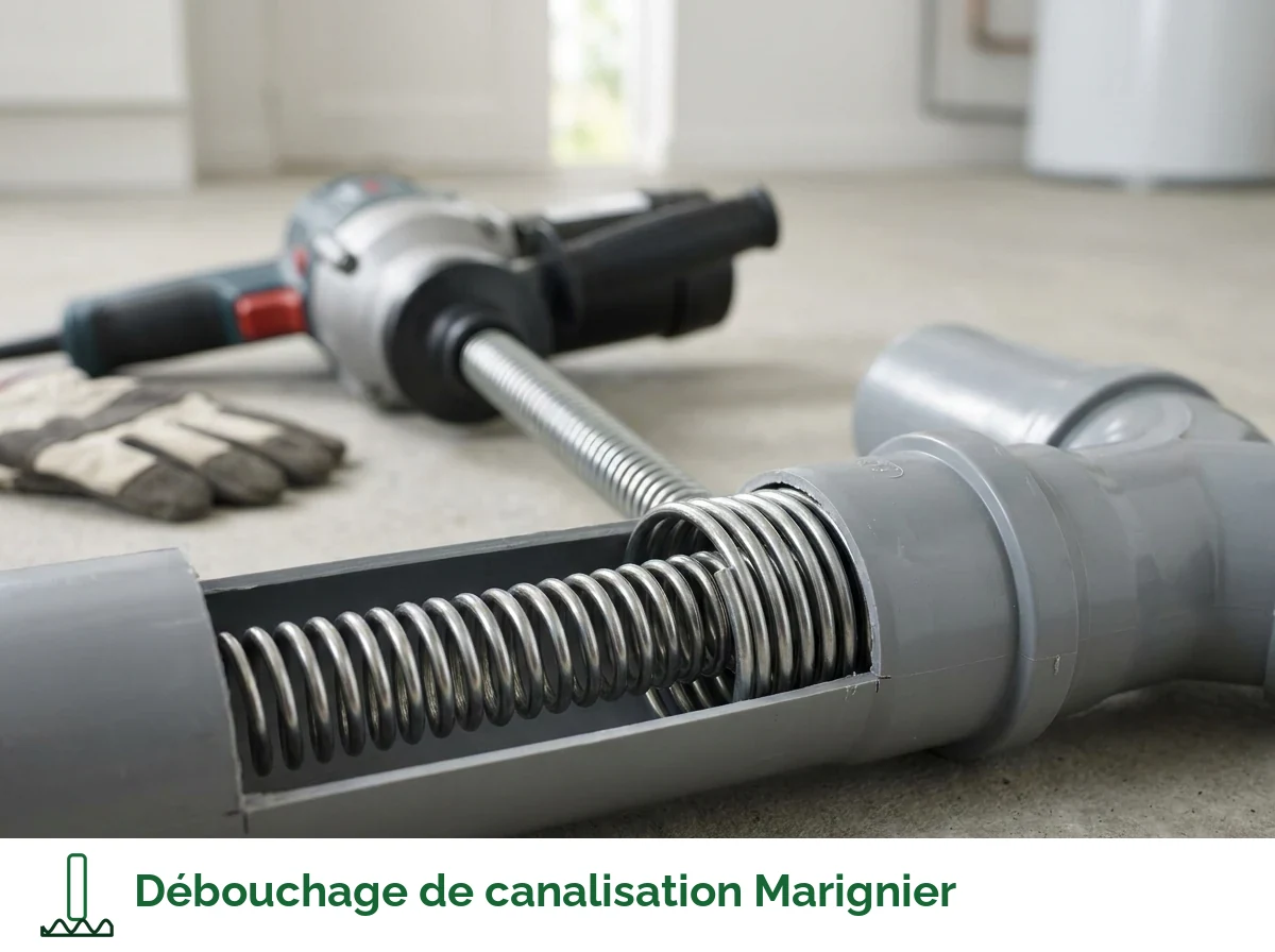 Débouchage de canalisation à Marignier